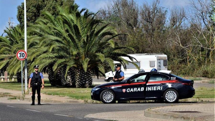 Un posto di controllo dei carabinieri (archivio)
