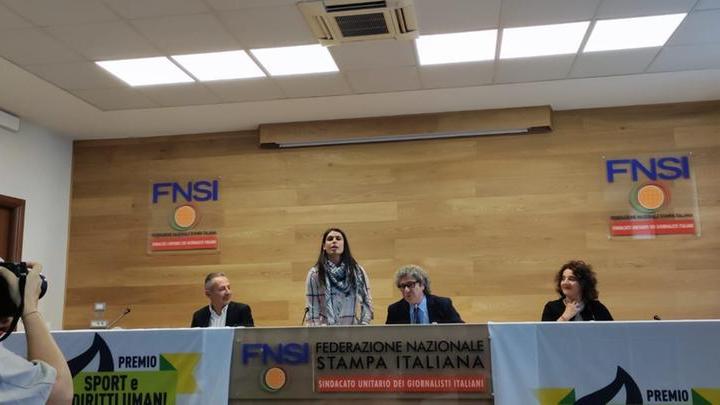Sport e diritti umani, premiata a Roma la calciatrice palestinese dell’FC Athena Sassari