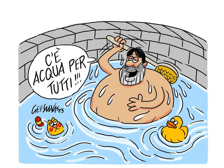 La vignetta di Gef: in Sardegna un’estate senza siccità