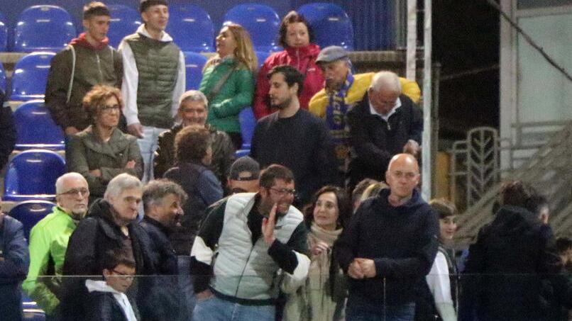 I tifosi della Carrarese sugli spalti