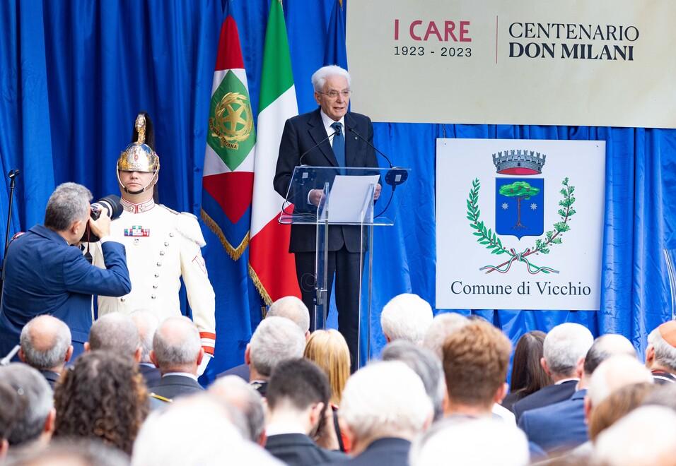 Mattarella e il “suo” don Milani: «Testimone coerente e scomodo»