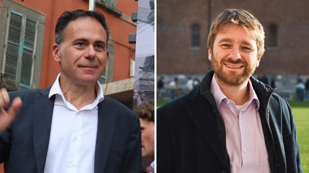 Michele Conti, sindaco uscente e Paolo Martinelli lo sfidante