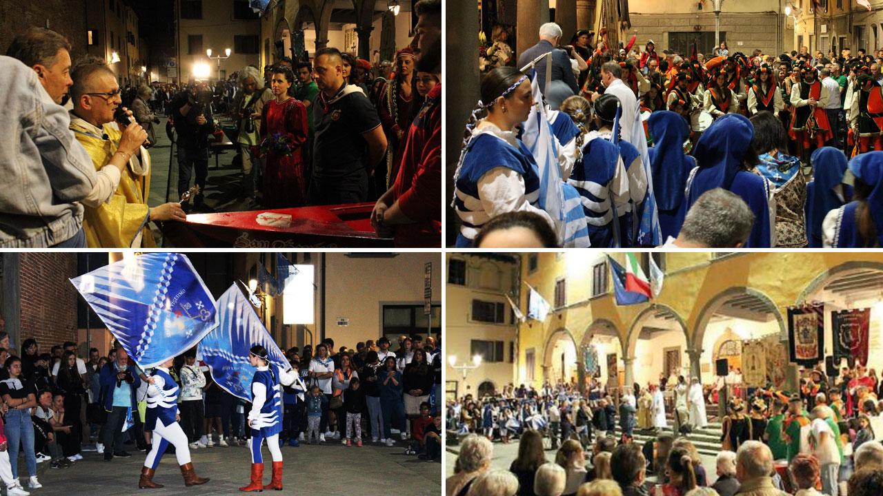 Nelle foto alcuni momenti della serata che ha aperto il weekend del Palio di Castelfranco