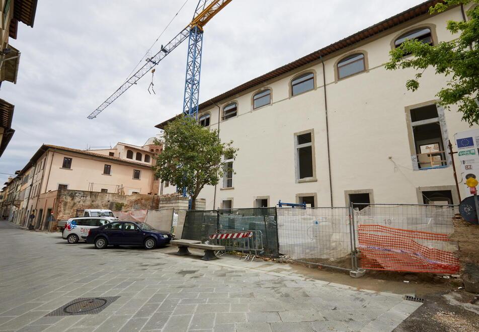 I lavori al vecchio ospedale