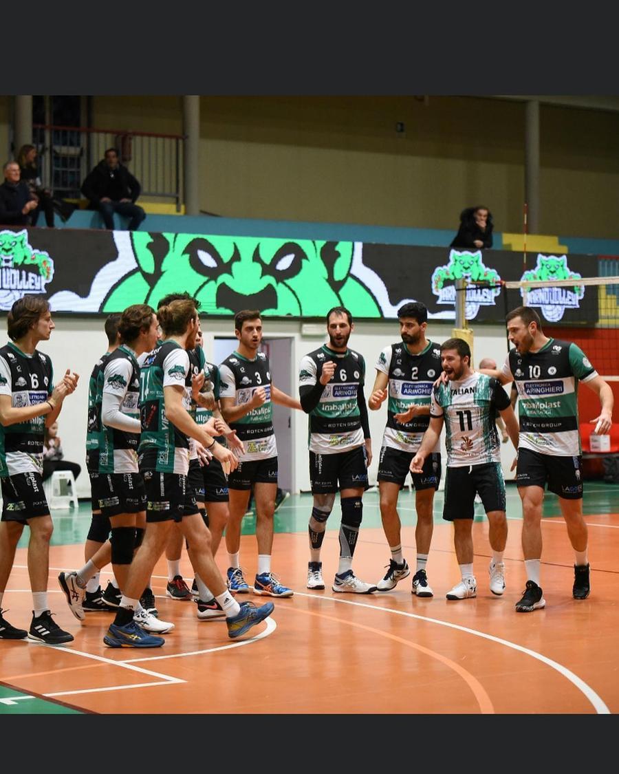 
	La squadra dell&rsquo;Arno Imballplast Castelfranco ieri contro l&rsquo;Arr&egrave; Turri

