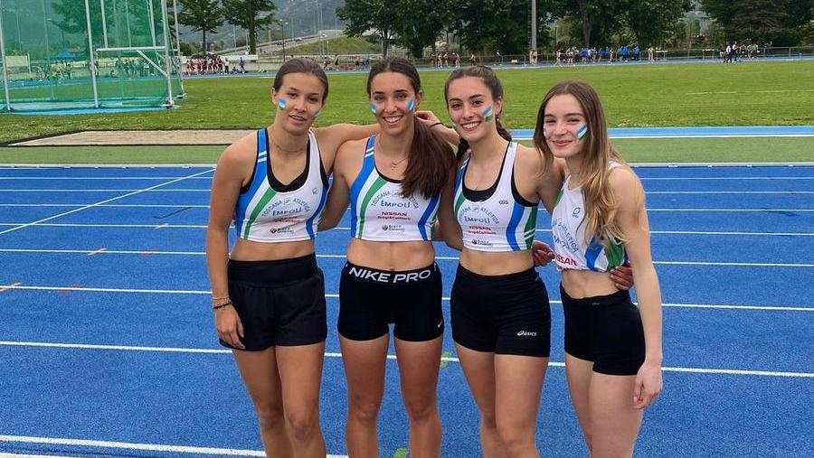 La staffetta 4x100 della Toscana Atletica Empoli
