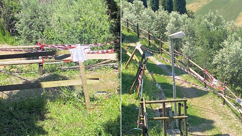 Montenero d’Orcia, cede la staccionata del parco: tre giovani cadono nel vuoto per tre metri