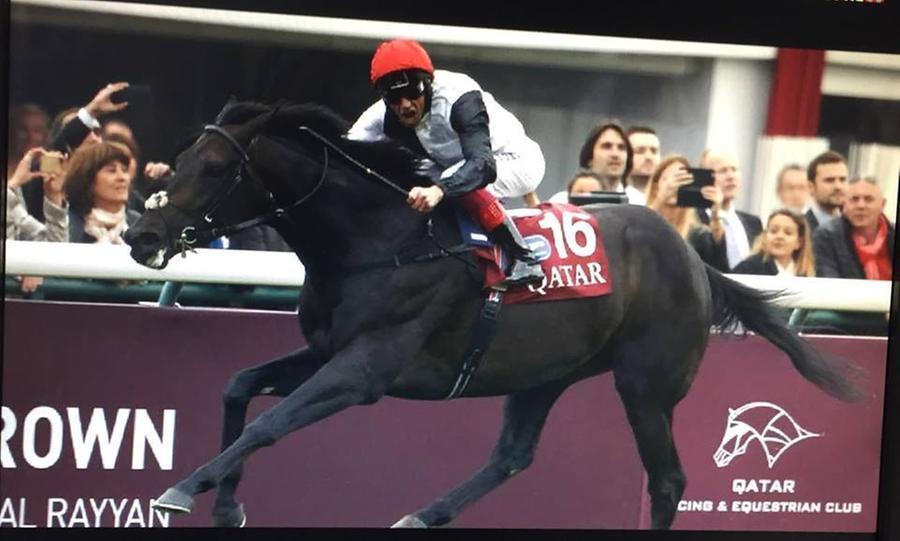 
	Uno dei sei trionfi di Frankie Dettori all'Arc de Triomphe: in sella a Golden Horn nel 2015


