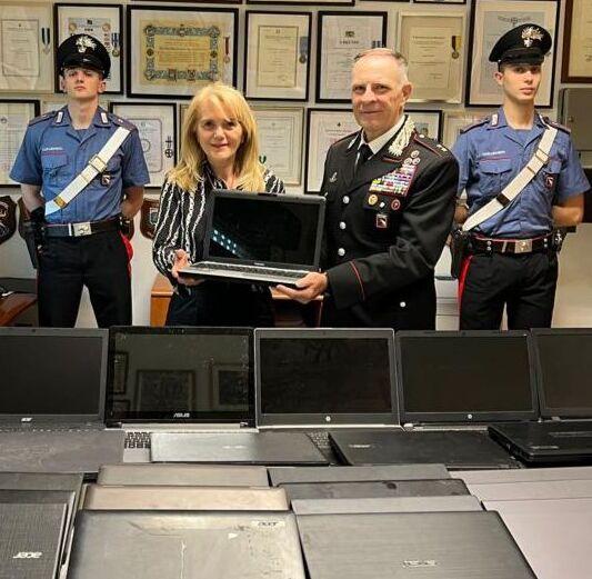 Castelfranco, restituiti 38 portatili rubati alle Marconi: erano in un casolare 