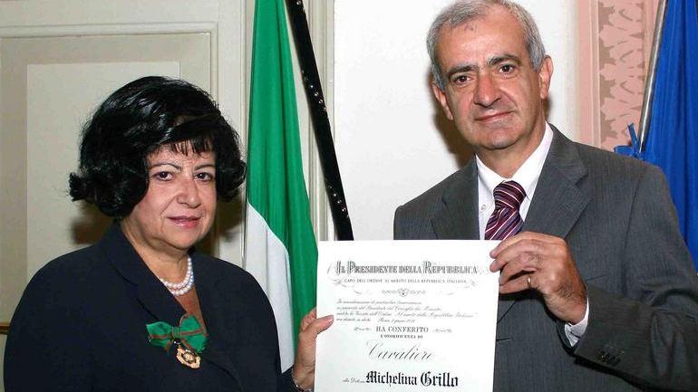 La direttrice Grillo premiata ieri con l’onorificenza