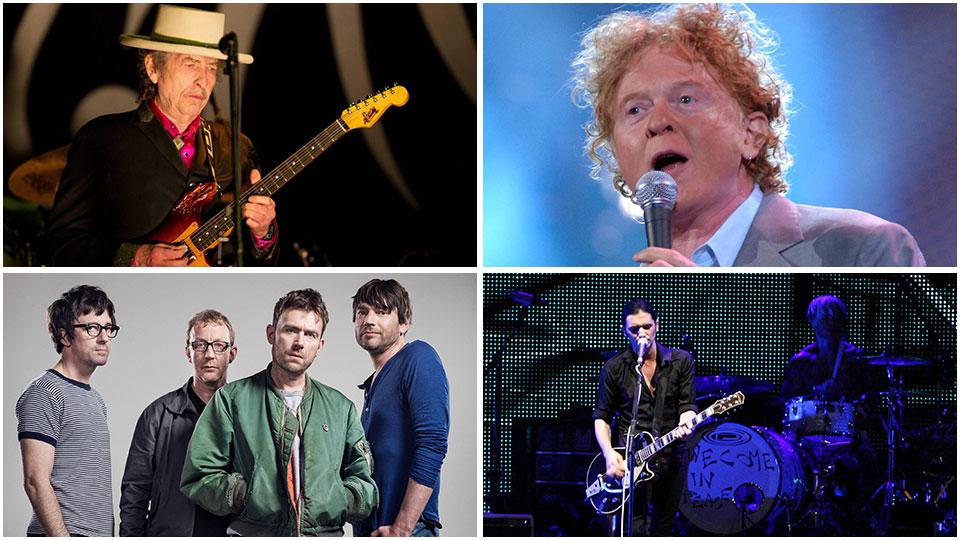 Bob Dylan, Simply Red, I Blur e I Placebo