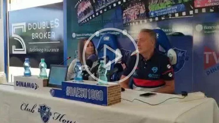 <p>Coach Bucchi presenta gara tre Dinamo-Milano: “Vogliamo fare un bel regalo ai nostri tifosi”</p>