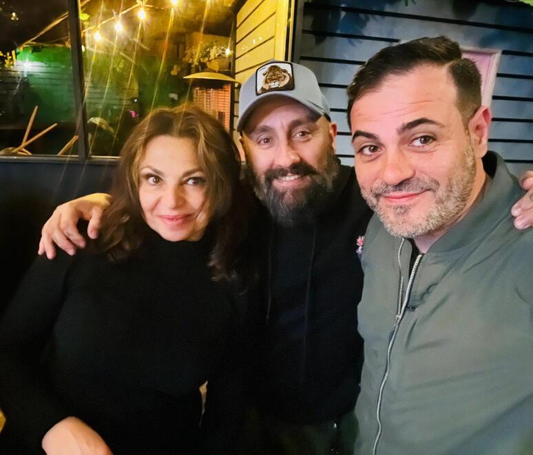 Giacomo Timbro con Francesca Alotta e il dj Andrea Secci