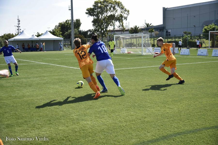 
	Un momento della partita della Nazionale italiana

