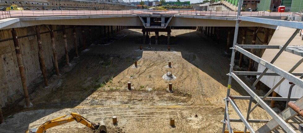 Il cantiere della stazione Foster