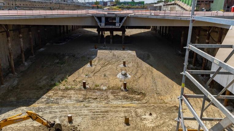 Il cantiere della stazione Foster