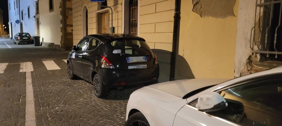 
	Auto multate in centro a Oristano


