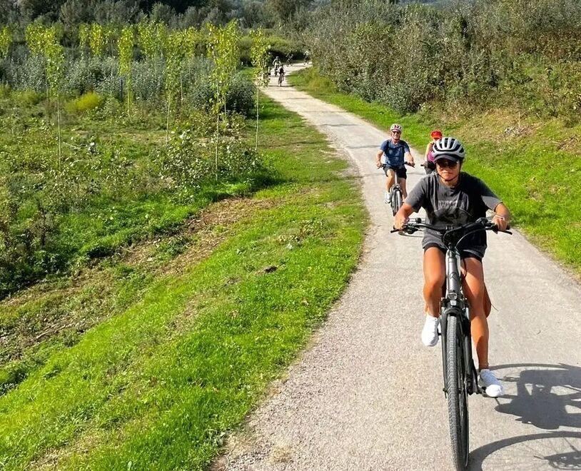 Un tratto della Ciclovia Puccini