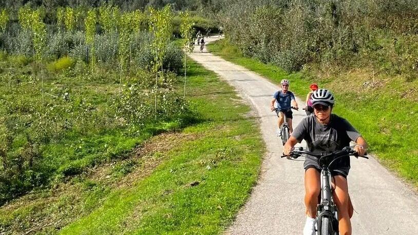 Un tratto della Ciclovia Puccini