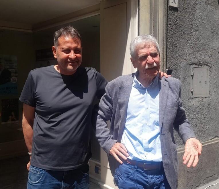 Oreste Giurlani con Vittoriano Brizzi