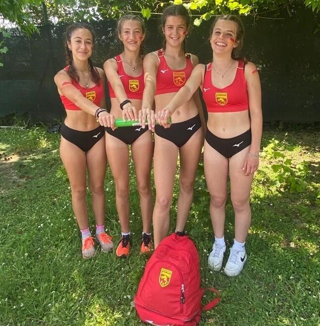 Da sinistra, Sophie Del Pia, Giada Regoli, Alice Sainati e Giulia Bianconi