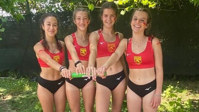 Da sinistra, Sophie Del Pia, Giada Regoli, Alice Sainati e Giulia Bianconi