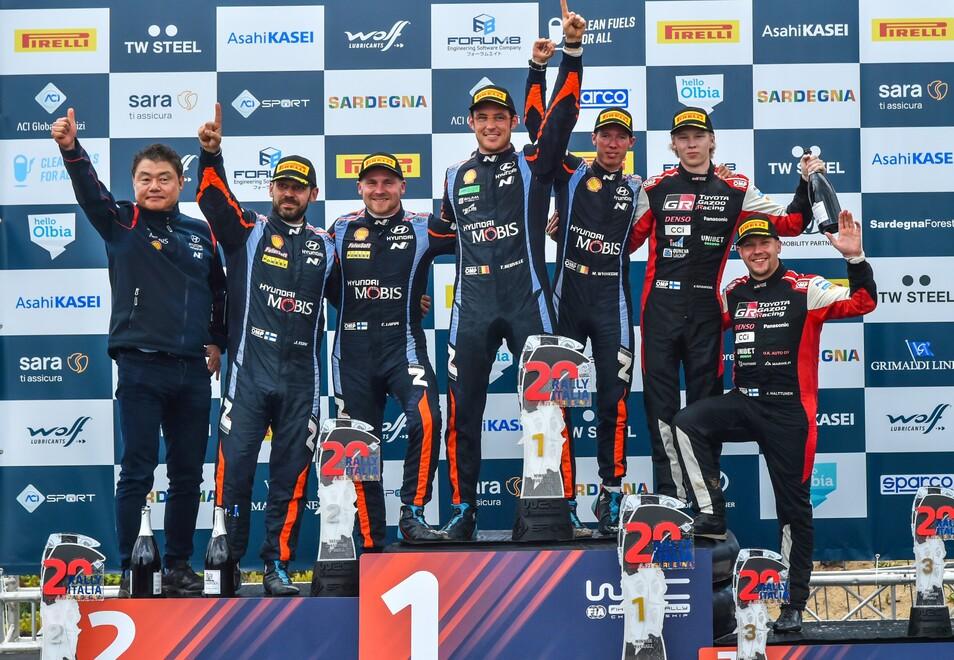 Rally di Sardegna, trionfa Neuville con la Hyundai