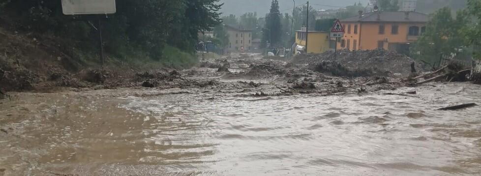 Un’altra bomba d’acqua mette in ginocchio Baiso