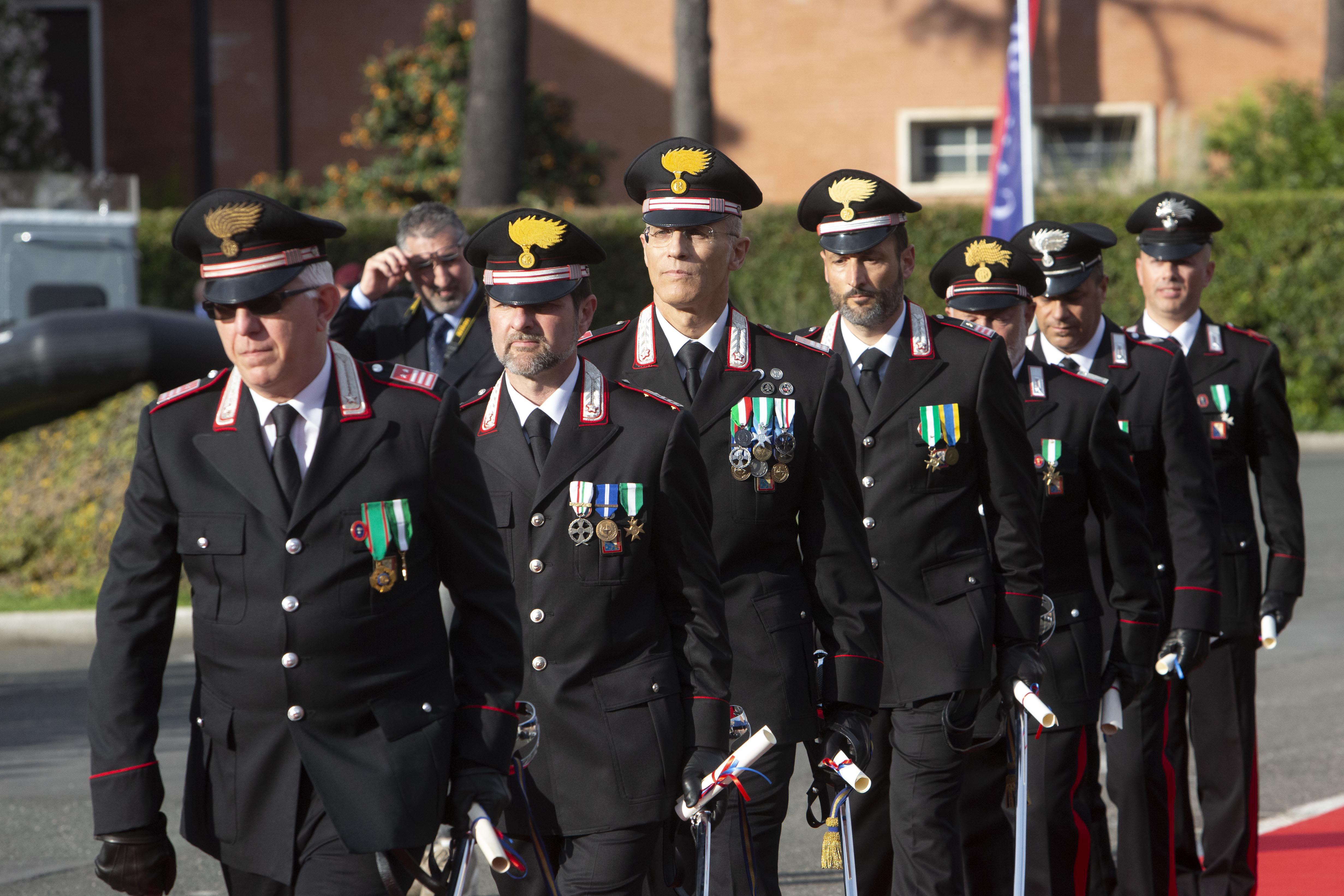 La premiazione dei militari del nucleo investigativo (foto Daniele Stefanini/Agenzia Silvi)