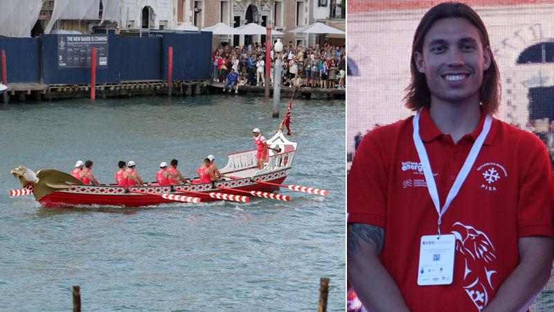 Palio Repubbliche Marinare, il vogatore fiorentino gareggia con Pisa ma fa la foto sui social con “Pisa m...”