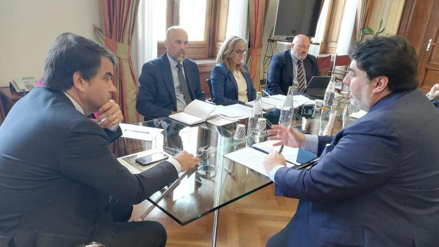 Pnrr, il governatore Christian Solinas incontra il ministro Raffaele Fitto
