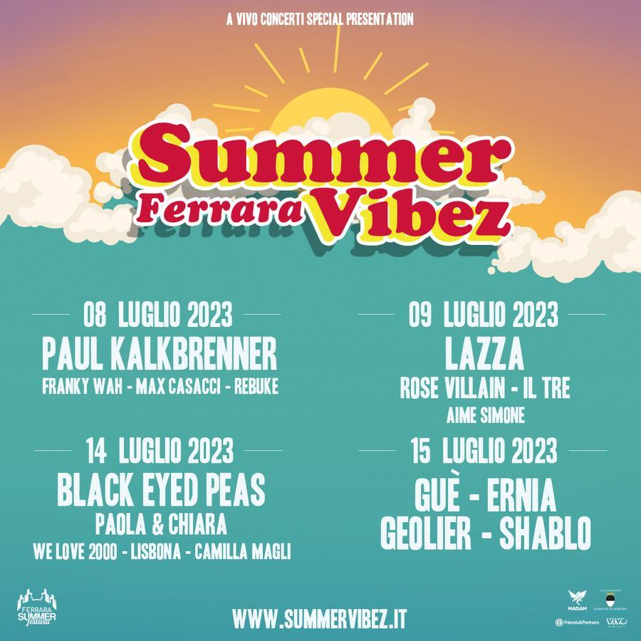 Torna il Ferrara Summer Vibez: il programma completo