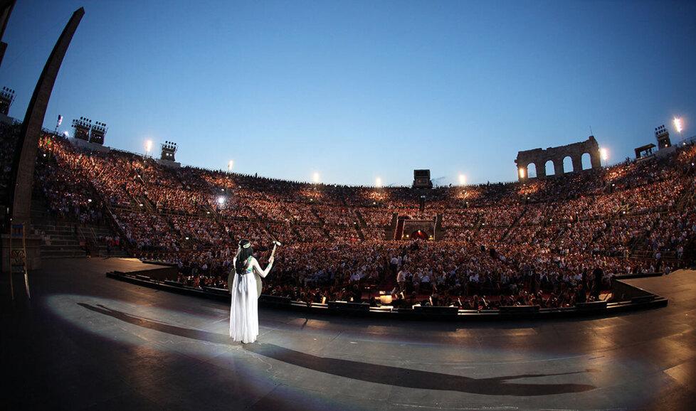 Aida, kolossal in mondovisione per i 100 anni dell’opera in Arena 