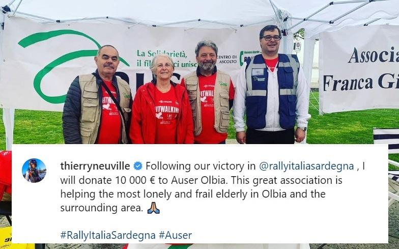 
	Il post pubblicato da Thierry Neuville sul suo profilo Instagram

