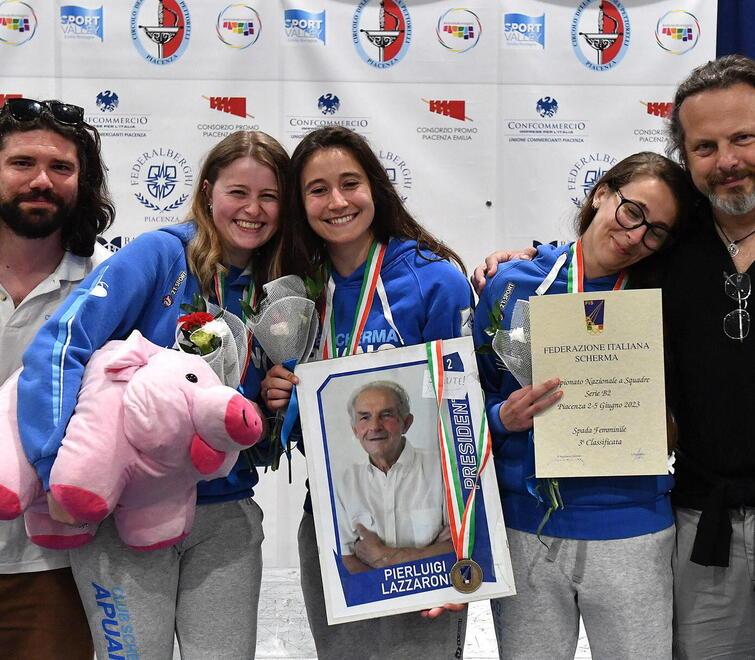 Club Scherma Apuano conquista la serie B1 nella spada femminile