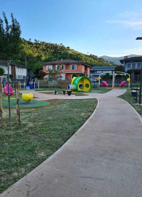 L’area giochi che sarà inaugurata questo pomeriggio a Buti