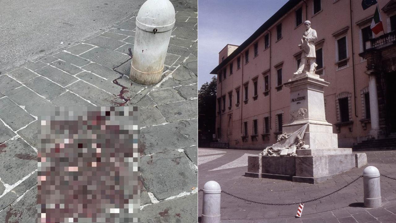 La macchia di sangue e Piazza Mazzini