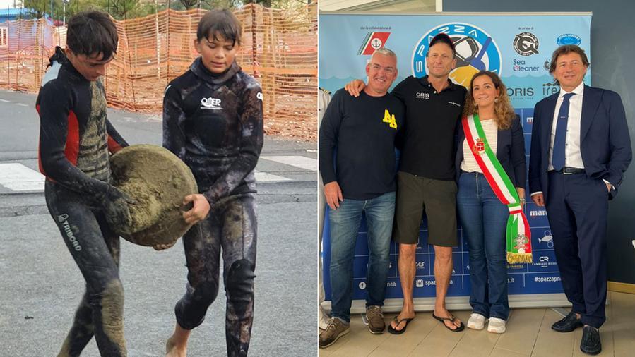 La raccolta e la premiazione a Marina