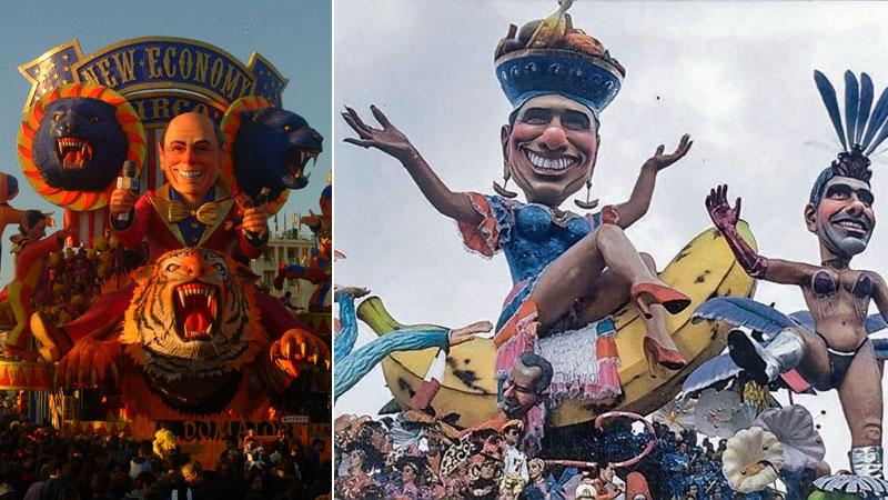 Morte di Berlusconi, il Cavaliere protagonista per decenni di carri e maschere del Carnevale