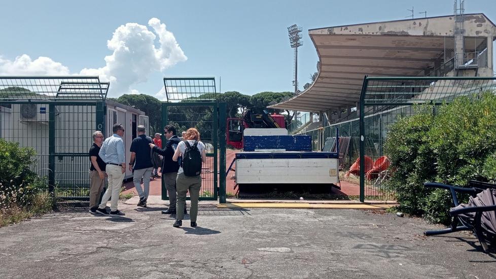 Stadio dei Pini, aperto il cantiere: «A breve il bando per il secondo lotto dei lavori»