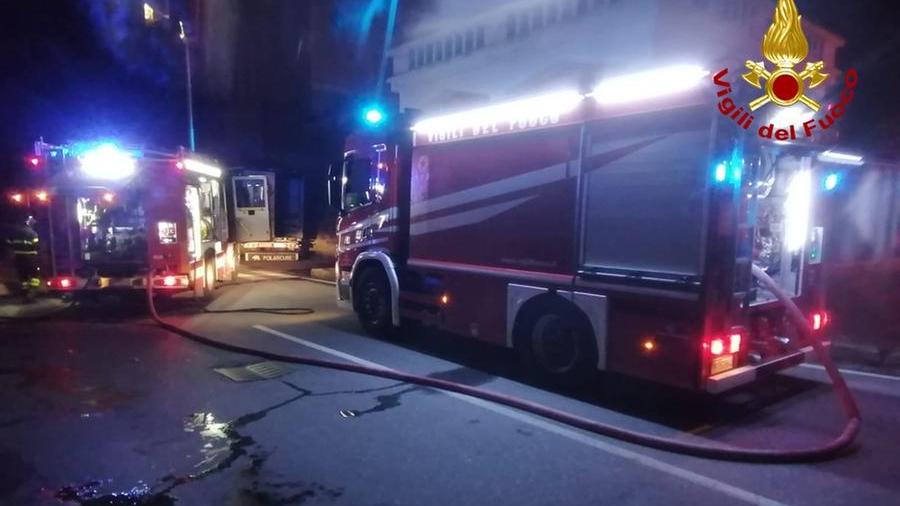 L'intervento dei vigili del fuoco 