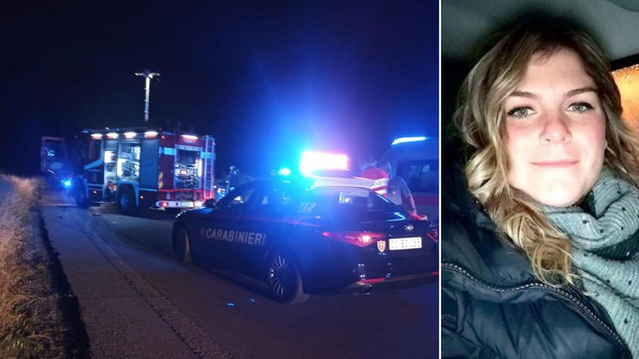I soccorsi sul luogo dell’incidente sulla Camporcioni e una bella immagine di Lara Giacomelli tratta dal suo profilo Facebook