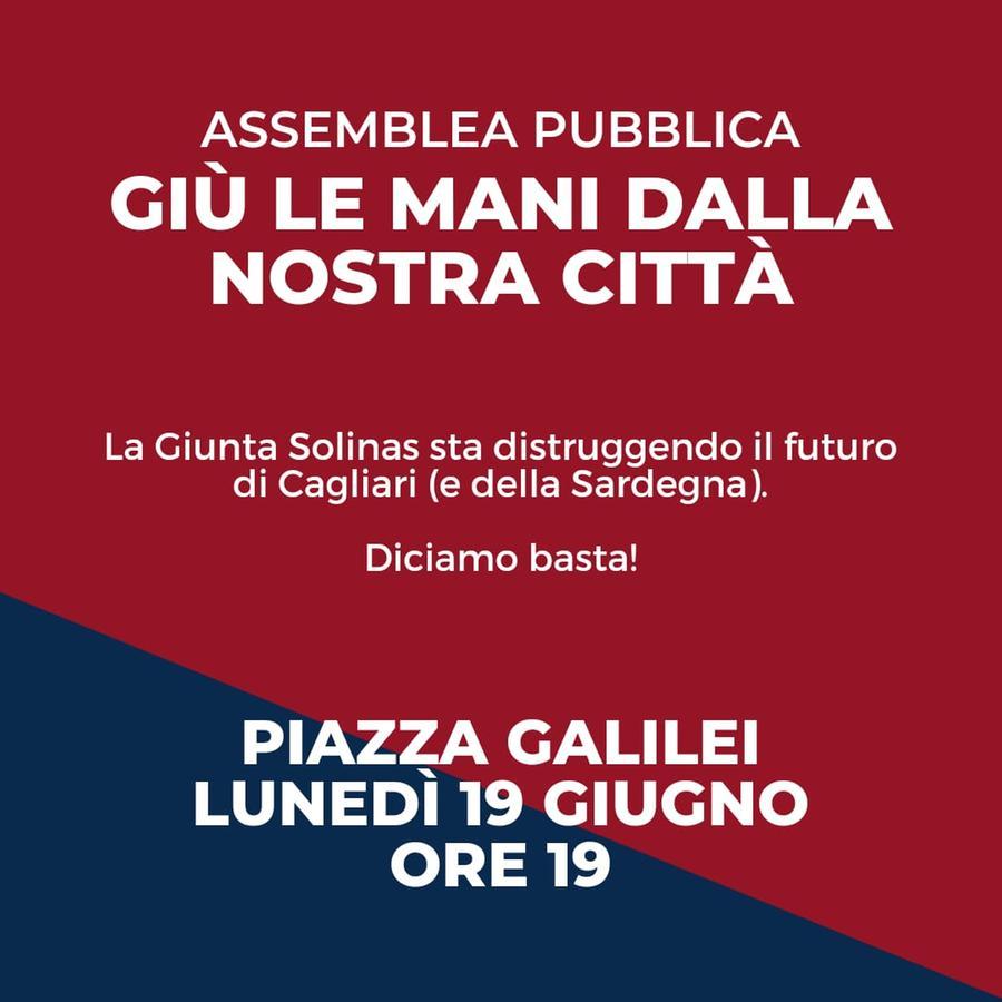 Progressisti in piazza  contro l’attacco di Solinas alla città di Cagliari