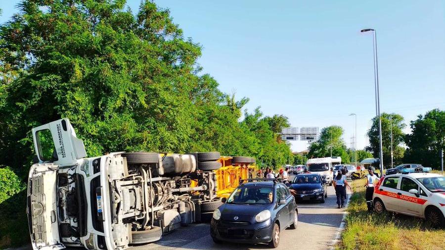 Il luogo dell'incidente (Foto Daniele Stefanini/Silvi)