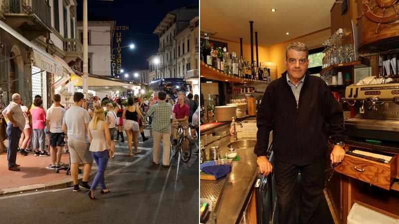 Montecatini, i negozi lasciati soli