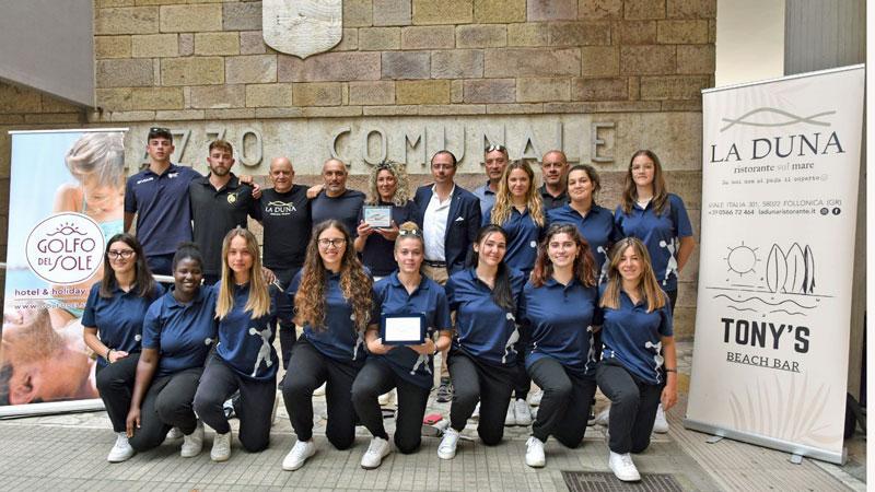 Il sindaco premia la Pallamano Follonica