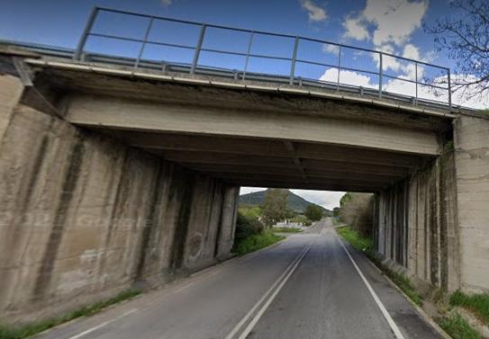 Il ponte all'altezza del chilometro 186 della statale 131  a Siligo, oggetto dell’intervento
