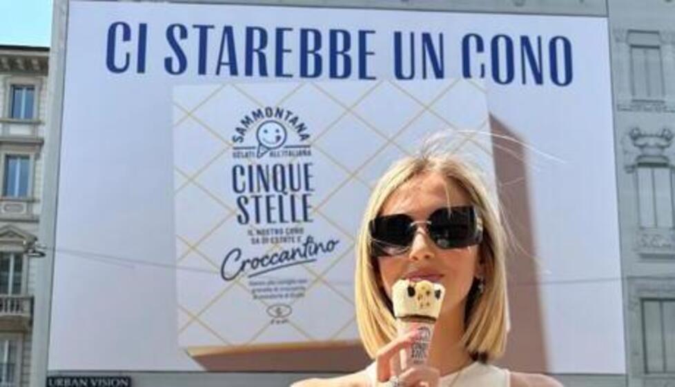 Chiara Ferragni torna testimonial della Sammontana per il gelato