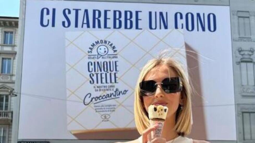Chiara Ferragni torna testimonial della Sammontana per il gelato