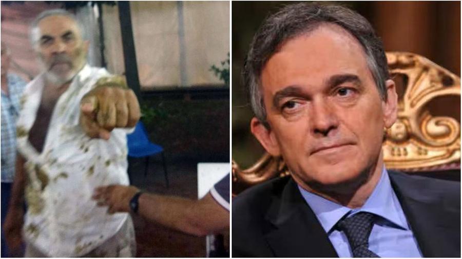 
	Cialdini dopo il lancio del letame e&nbsp;Enrico Rossi all&rsquo;epoca dei fatti presidente della Regione Toscana

